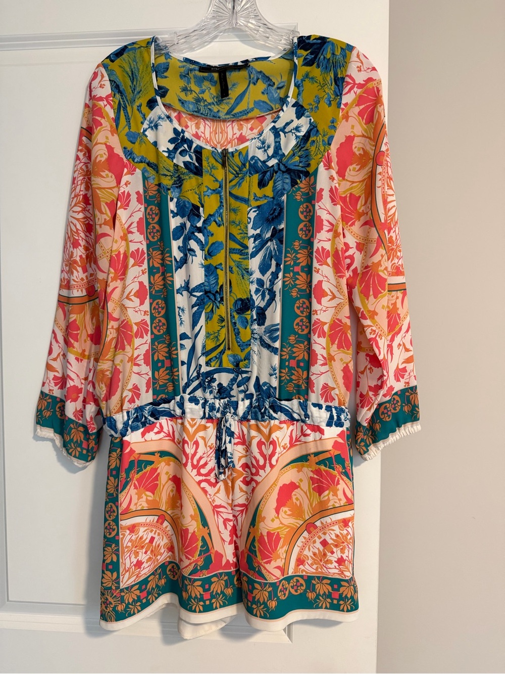 BCBGMAXAZRIA Multicolor Floral Romper